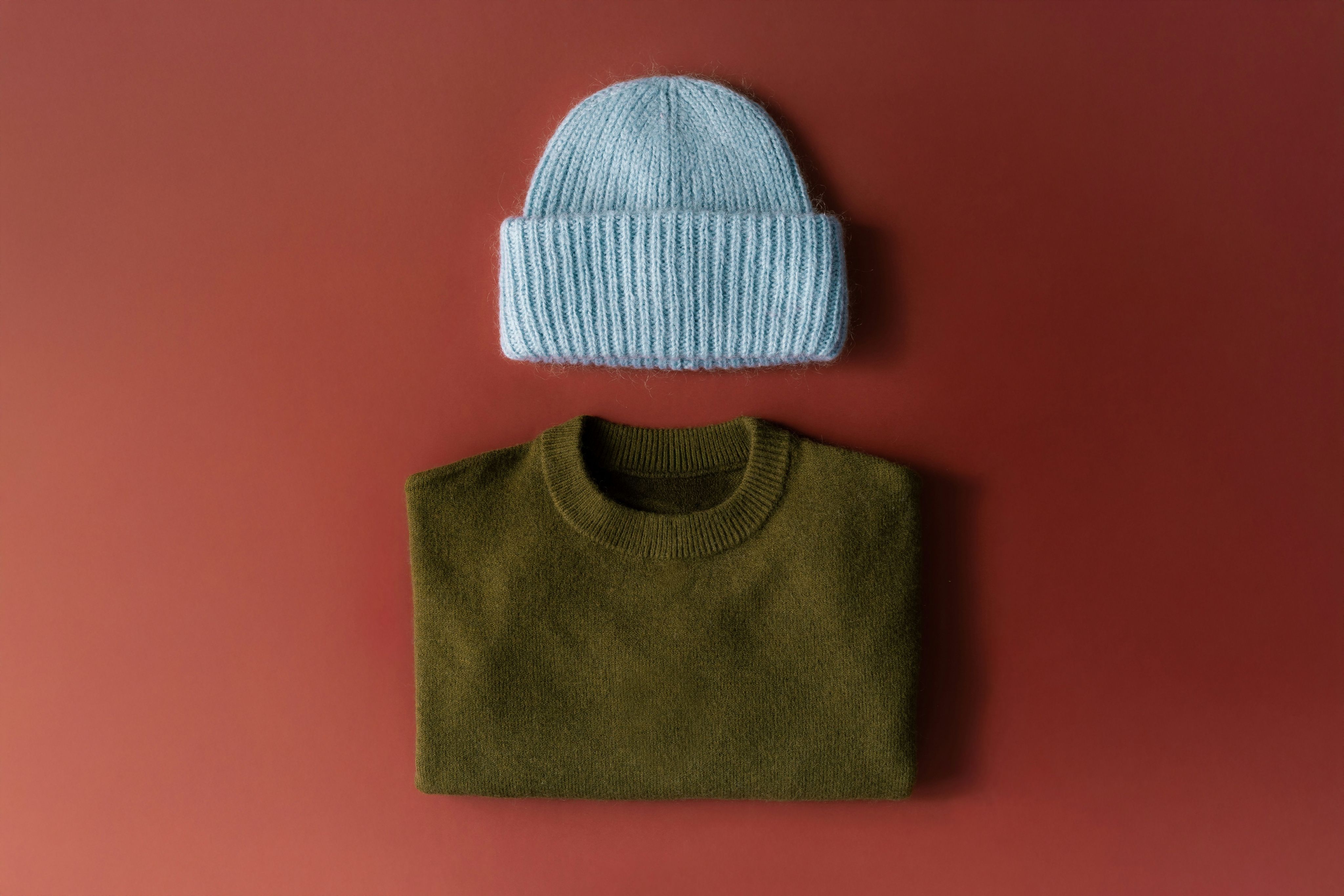 Image of a hat and sweater